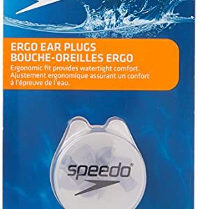 Speedo Unisex-Adult Swim Training Ergo Ear Plugs Silver