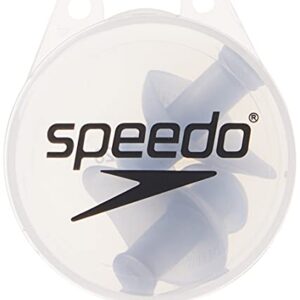 Speedo Unisex-Adult Swim Training Ergo Ear Plugs Silver