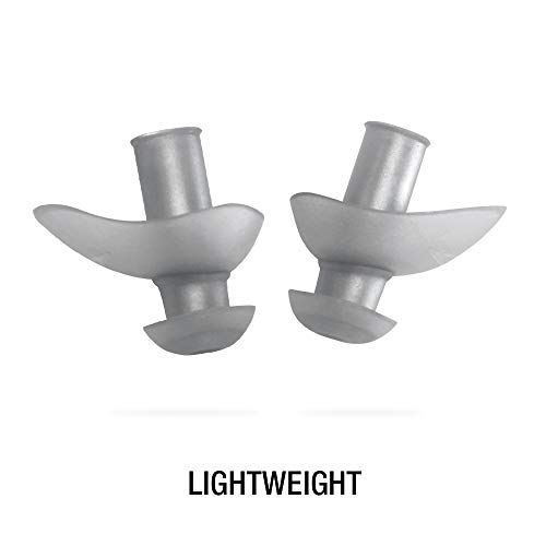 Speedo Unisex-Adult Swim Training Ergo Ear Plugs Silver