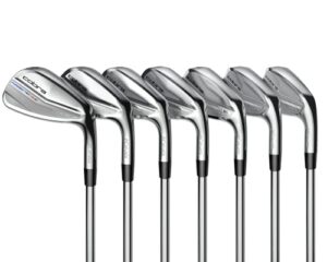 cobra golf 2022 king forged tec one length iron set (men’s, right hand, kbs $ taper lite 105-120, stiff flex, 5-gw)