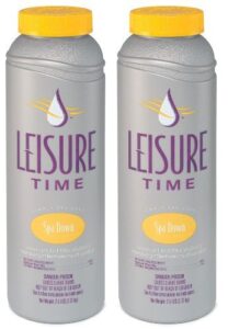 leisure time 22338-02 spa down for spas and hot tubs (2 pack), 2.5 lb