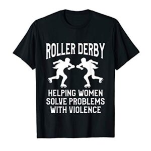 Roller Derby Player Solving Problem Skating Team T-Shirt