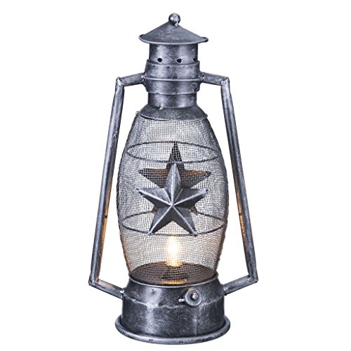 J.T. Industries Western Cutout Lantern Silver Star