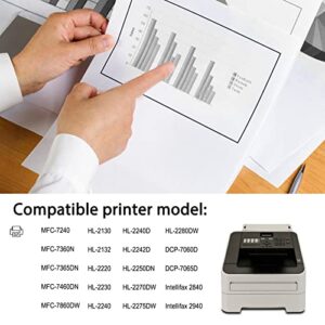 Yifanink TN450 High Yield Toner Cartridge Compatible for Brother TN-450 Ink Cartridge to use with Intellifax 2840 2940 HL-2280DW HL-2230 HL-2240 MFC-7360N MFC-7860DW DCP-7065DN Printer,1 Pack