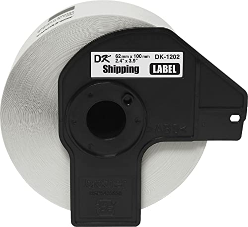 Brother Dk1202 Die-Cut Shipping Labels, 2-2/5-Inch X 3-9/10-Inch, White, 300/Roll