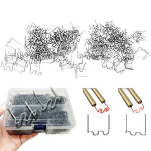 allturn 1200 pieces hot staples welding rods bumper repair welding wire for repair machine car bumpers dashboards lamp holders plastics rings daily plastics supplies 0.8 0.6 mm (wave shape)