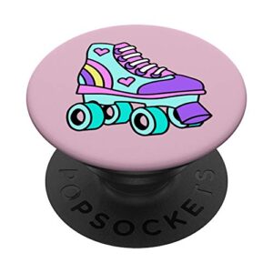 kawaii roller skate retro 80’s skating aesthetic gift idea popsockets popgrip: swappable grip for phones & tablets
