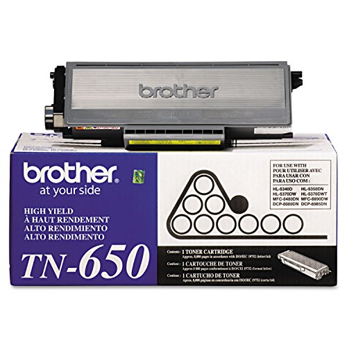 Brother Tn650 High-Yield Toner Cartridge, Black - in Retail Packaging