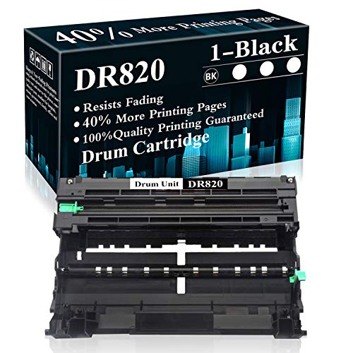 1 Pack DR820 Black Drum Unit Replacement for Brother DCP-L5500DN L5600DN L6700DW L6750DW L5700DW L5900DW L6800DW L6200DW L6250DW L5000D L5200DW Printer,Sold by TopInk