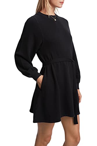 Bandier SJ-SJB10004-Sincerely Jules x The Dahlia Sweatshirt Dress-Black-S