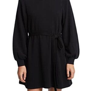 Bandier SJ-SJB10004-Sincerely Jules x The Dahlia Sweatshirt Dress-Black-S