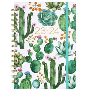 2023-2024 planner – planner 2023-2024, weekly & monthly planner, jul 2023 – jun 2024, 8.5″ x 6.4″, planner with hardcover, twin – wire binding, monthly tabs, inner pocket, elastic closure, daily organizer