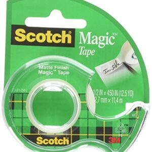 Scotch Magic Tape, 1/2 x 450 Inches, 6 Rolls