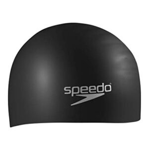 Speedo Unisex-Adult Swim Cap Silicone Long Hair Speedo Black