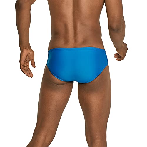 Speedo Men's Standard Swimsuit Brief Eco ProLt Adult, Solid Blue, 30