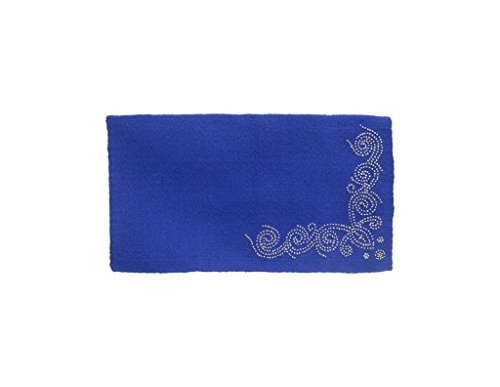 Tough-1 Designer Dots Wool Saddle Blanket, 34"x38", Royal