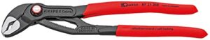 knipex 87 21 250 cobra quick set water pump pliers, 10-inch