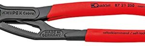 KNIPEX 87 21 250 Cobra Quick Set Water Pump Pliers, 10-Inch