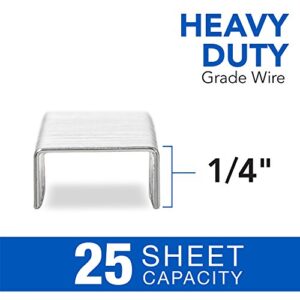 Swingline Staples, Heavy Duty, 1/4" Length, 25 Sheet Capacity, 100/Strip, 1000/Box, 1 Pack (35314 )