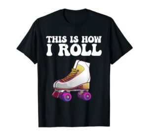 cool roller skate for men women speed skating inline skate t-shirt