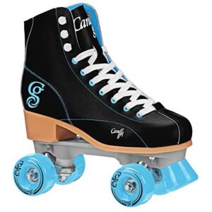 roller derby rewind unisex roller skates (size 03) – black/teal