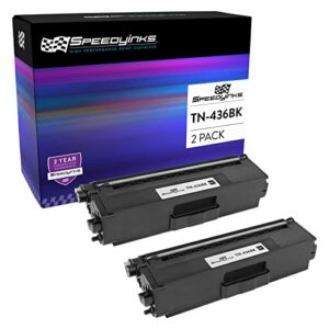 speedyinks compatible toner cartridge replacements for brother tn-436 tn436 tn436bk tn433 tn431 super high yield (black, 2-pack) hl-l8360cdw, hl-l8360cdwt, hl-l9310cdw, hl-l9310cdwtt, mfc-l8900cdw