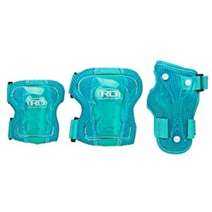 roller derby protective youth tri-pack, kneepads, elbow pads, wrist guards