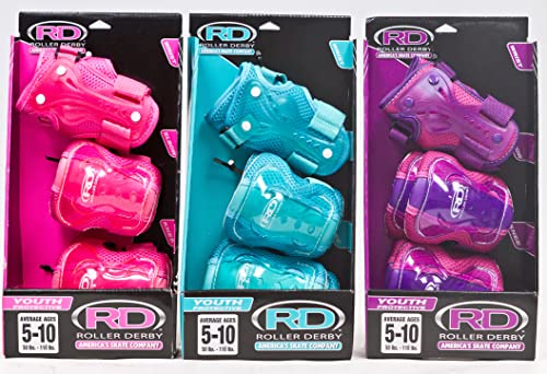 Roller Derby Protective Youth Tri-Pack, Kneepads, Elbow Pads, Wrist Guards