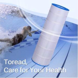 TOREAD Pool Filter Replacement for Pentair CC150, CCRP150, PAP150, PAP150-4, Unicel C-9415, R173216, 59054300, Filbur FC-0687, 160317, 160355, 160352, 150 sq. ft. Cartridge, L x OD: 31 1/8" x10 1/16"