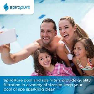 SpiroPure Replacement for Unicel 5CH-45 Pleatco PFF50P4 Filbur FC-2401 Hot Tub Spa Pool Filter Replacement Cartridge (Case of 6)