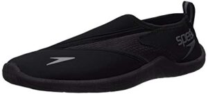 speedo mens surfwalker pro 3.0 athletic water shoes, speedo black, 8 us