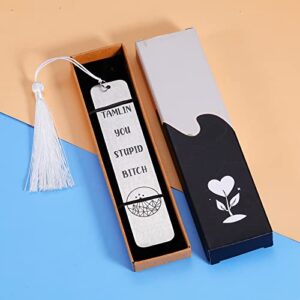 Funny Bookmark for Women Bookish Bookmark Gift Tamlin You Stupid Bitc Book Lover Gifts for Bookish Reader Fans Friends Book Accessories Adult Bookmark Reading Graduation Birthday Christmas Gifts