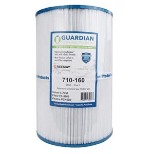 guardian filtration products 710-160-01 pool spa filter replaces caldera spa 50 2003- c-7350,fc-3963 unicel c7350, pleatco pcn50n, watkins