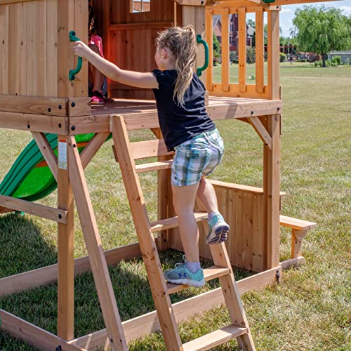 Backyard Discovery Montpelier All Cedar Wood Playset Swing Set