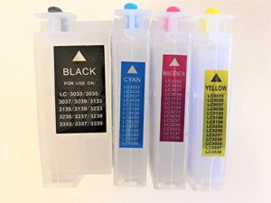 empty refillable cartridges compatible replacement for brother lc3037 3037 lc3039 3039 mfc-j5845dw mfc-j5945dw mfc- j6545dw mfc-j6945dw printer