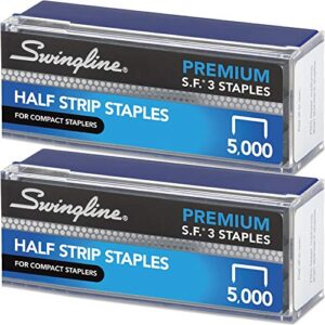 s.f. 3 premium chisel point half strip staples, 5000/box [set of 2]