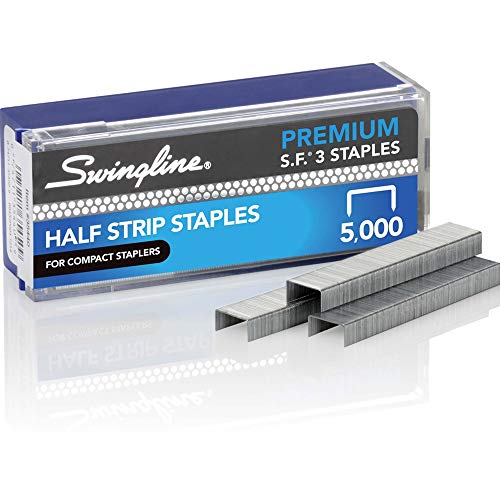 S.F. 3 Premium Chisel Point Half Strip Staples, 5000/Box [Set of 2]