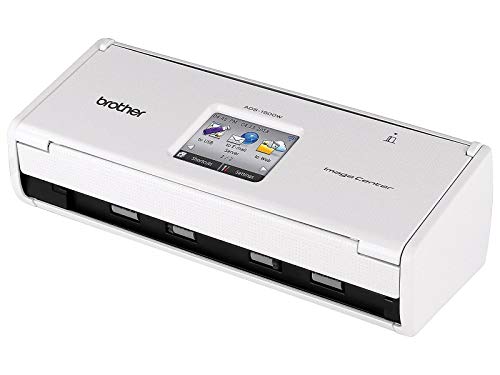 Brother ADS1500W ImageCenter ADS-1500W Wireless Compact Scanner, 600 x 600 dpi, 20 Sheet ADF