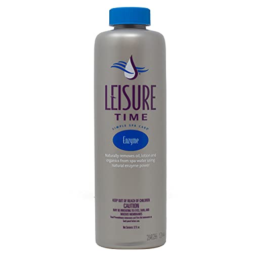 LEISURE TIME E5 Spa 56 Chlorinating Granules for Hot Tubs, 5 lbs & 12X1QT Enzyme Simple Care for Spas and Hot Tubs, 32 fl oz