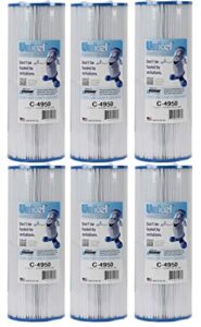 unicel c-4950 hot tub and spa 50 sq. ft. replacement filter cartridge for c-4326 and c-4625 cartridges (6 pack)