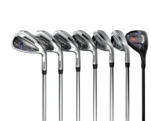 cobra golf 2022 ltdx one length combo iron set chrome-red-blue (men’s, right hand, kbs pgi 75, reg flex, 5-gw)