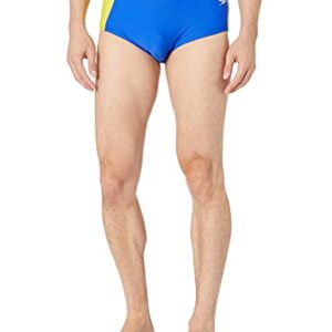 Speedo Men's Swimsuit Brief PowerFlex Eco Revolve Splice Team Colors