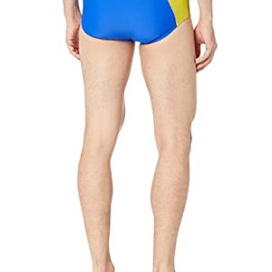 Speedo Men's Swimsuit Brief PowerFlex Eco Revolve Splice Team Colors