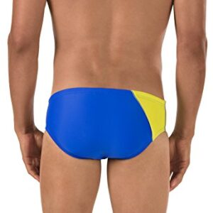 Speedo Men's Swimsuit Brief PowerFlex Eco Revolve Splice Team Colors