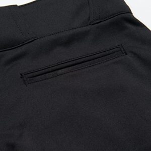 CHAMPRO Women's Tournament Traditional Low-Rise Polyester Softball Pant, Medium, Black