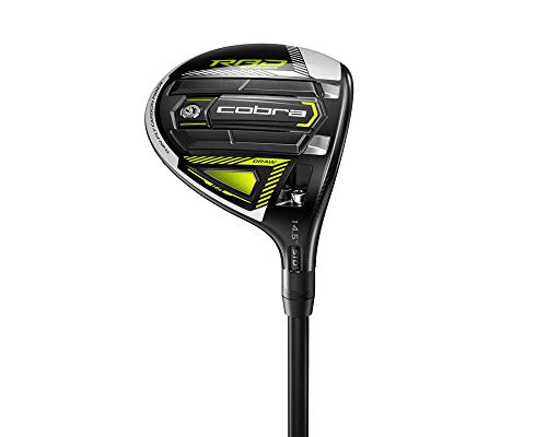 Cobra Golf 2021 Radspeed Draw Fairway Gloss Black-Turbo Yellow (Men's Right Hand, Project X Evenflow Ripetide, Stiff Flex, 14.5)