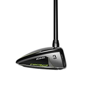 Cobra Golf 2021 Radspeed Draw Fairway Gloss Black-Turbo Yellow (Men's Right Hand, Project X Evenflow Ripetide, Stiff Flex, 14.5)