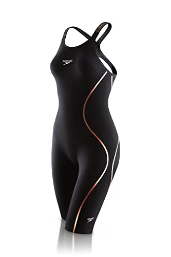 Speedo Women's Fastskin LZR Pure Intent Closed Back Kneeskin Black/Rose Gold 26