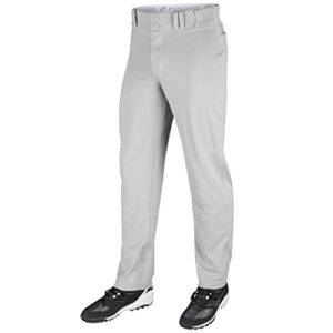 champro triple crown open botton pant, grey, medium