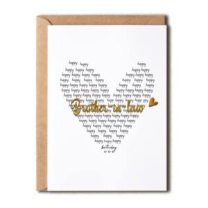 eruditegifts brother-in-law birthday card – birthday card for brother-in-law – inside brother-in-law heart – happy birthday card – miss you card for brother-in-law